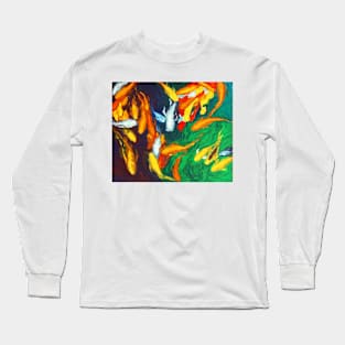 Koi in My Mind - Koi Fish Painting Long Sleeve T-Shirt